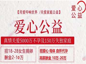 泗洪捐卵助孕生子 爱心志愿者招募